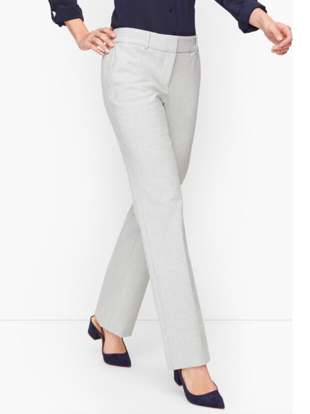 NWOT Women's Talbots Size 16 Newport Pants, Cotton Stretch Straight leg